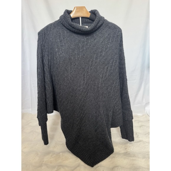 The Cashmere Project Cashmere‎ Turtleneck Poncho Knit Pullover Sweater - S EUC - Picture 1 of 6